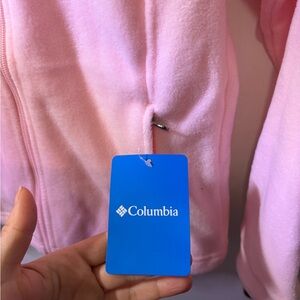 Columbia Soft Pink Hooded Fleece size M kids